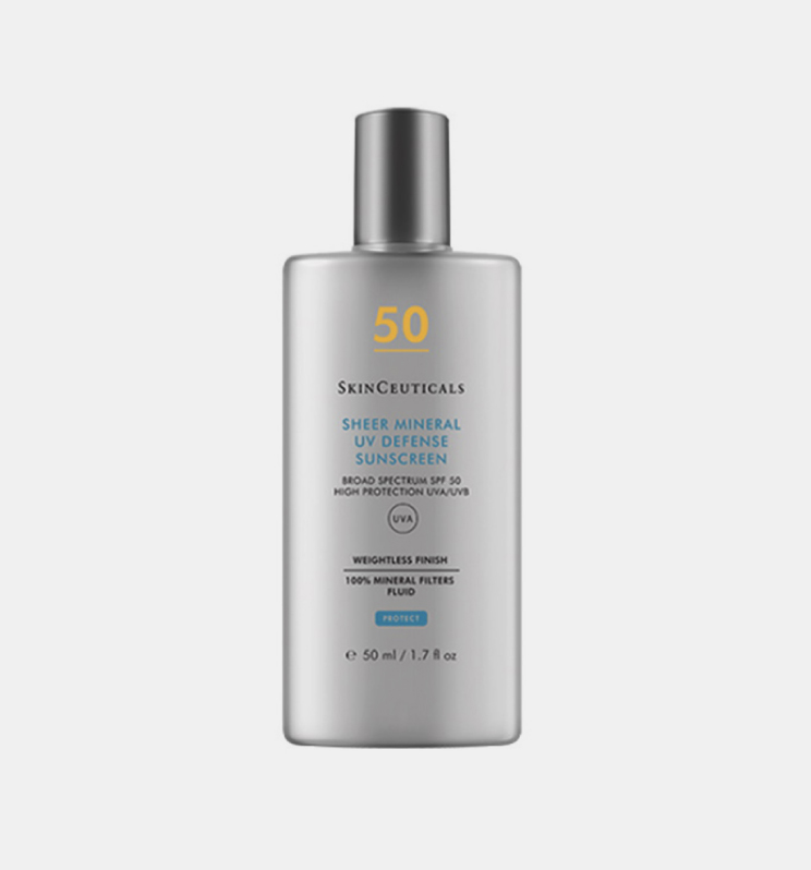 CG Derma - SkinCeuticals Sheer Mineral UV Defence SPF50 Aντηλιακή προστασία Προσώπου με 100% Φυσικά φίλτρα για Ματ αποτέλεσμα