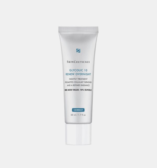 CG Derma - SkinCeuticals Glycolic 10 Renew Overnight Επανορθωτική κρέμα Νυκτός με Γλυκολικό οξύ για Ανανέωση και Λάμψη