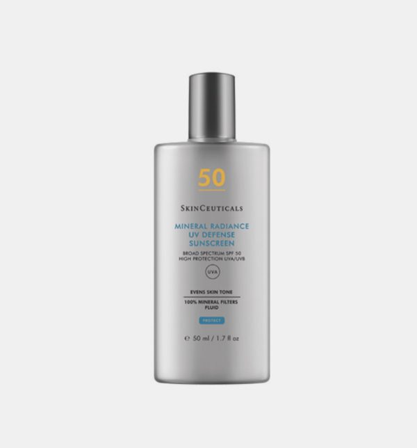 CG Derma - SkinCeuticals Mineral Radiance UV Defence SPF50 Aντηλιακή προστασία Προσώπου με 100% Φυσικά φίλτρα και Χρώμα για Λάμψη