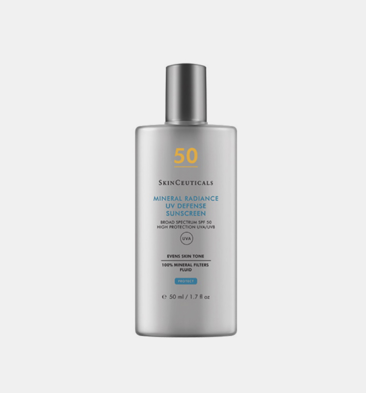 CG Derma - SkinCeuticals Mineral Radiance UV Defence SPF50 Aντηλιακή προστασία Προσώπου με 100% Φυσικά φίλτρα και Χρώμα για Λάμψη